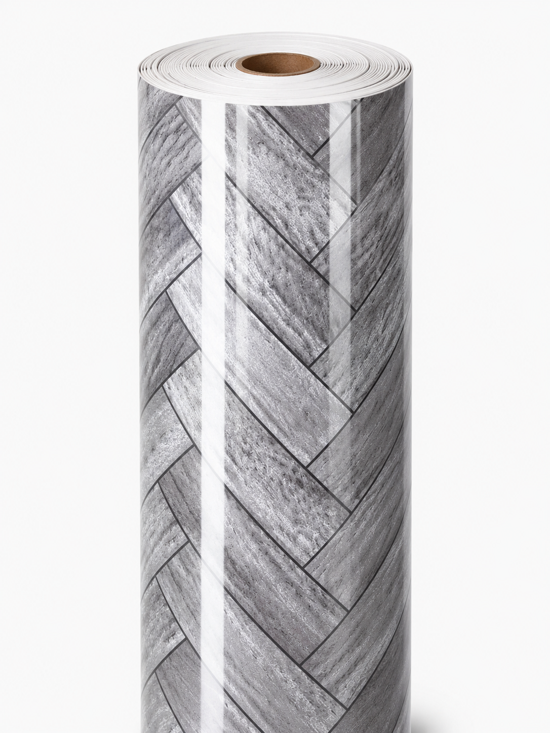 Linoleum Lucios Tip Parchet (Maron / Gri)