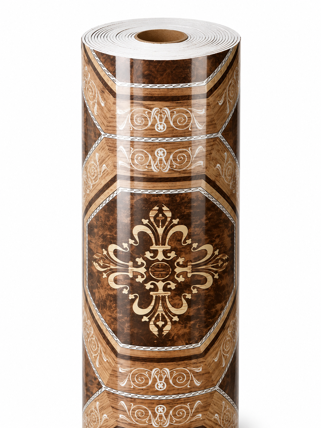 Linoleum Tip Parchet Design (Maron)