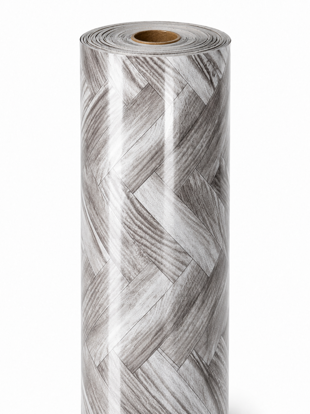 Linoleum Lucios Tip Parchet (Gri / Maron)