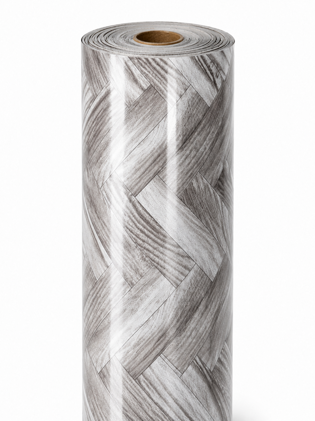 Linoleum Lucios Tip Parchet (Gri / Maron)